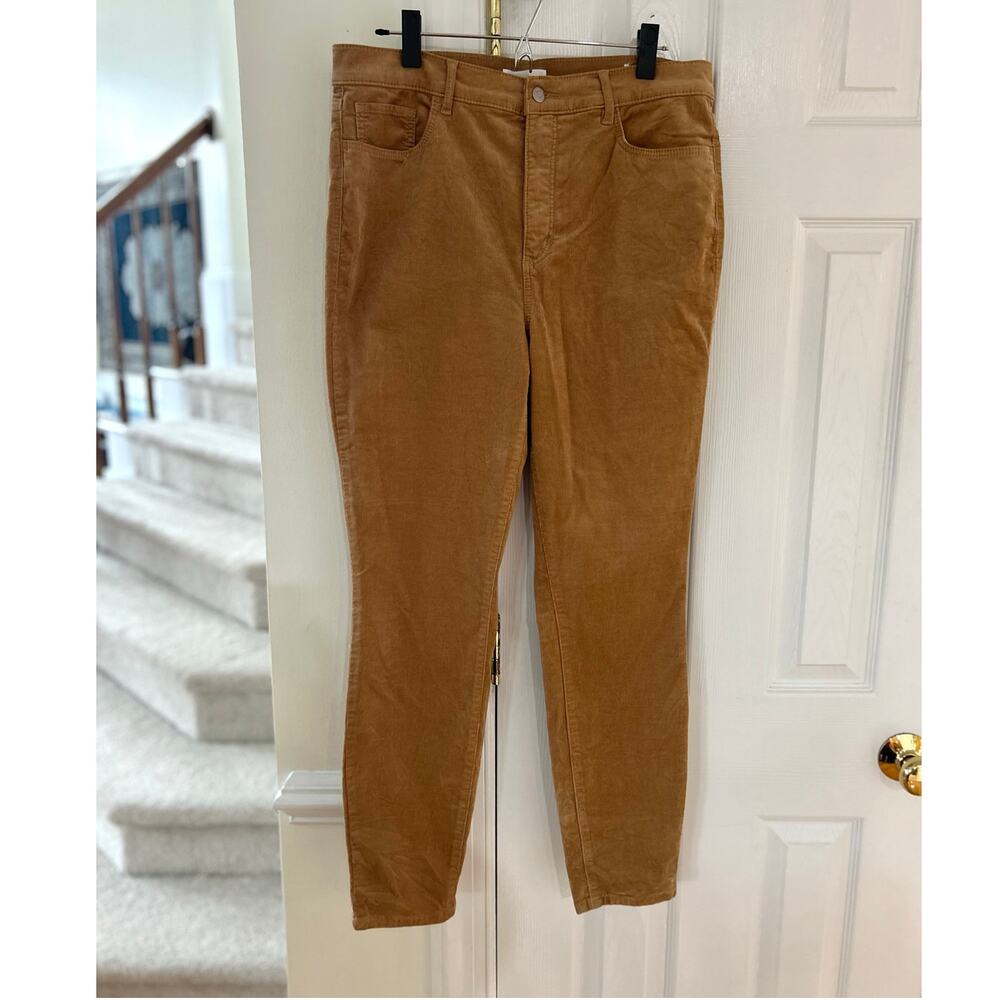 NWT Loft Tan Brown Corduroy Skinny Jeans 31/12 - Picture 1 of 6